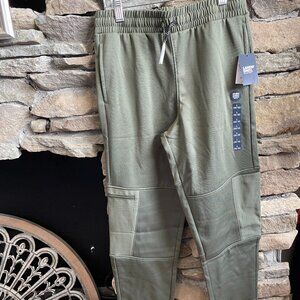 Lands' End Kids Iron Knee High Tech Sweat Pants, NWT